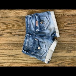 Hudson blue ripped jean shorts